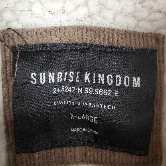 Sunrise Kingdom Brown Corduroy Sherpa Lined Jacket. XL. 0125 - Picture 3 of 13